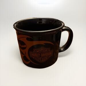 Vintage Harley Davidson XL Coffee Cup Mug 2004 Black & Orange Collectors Cup